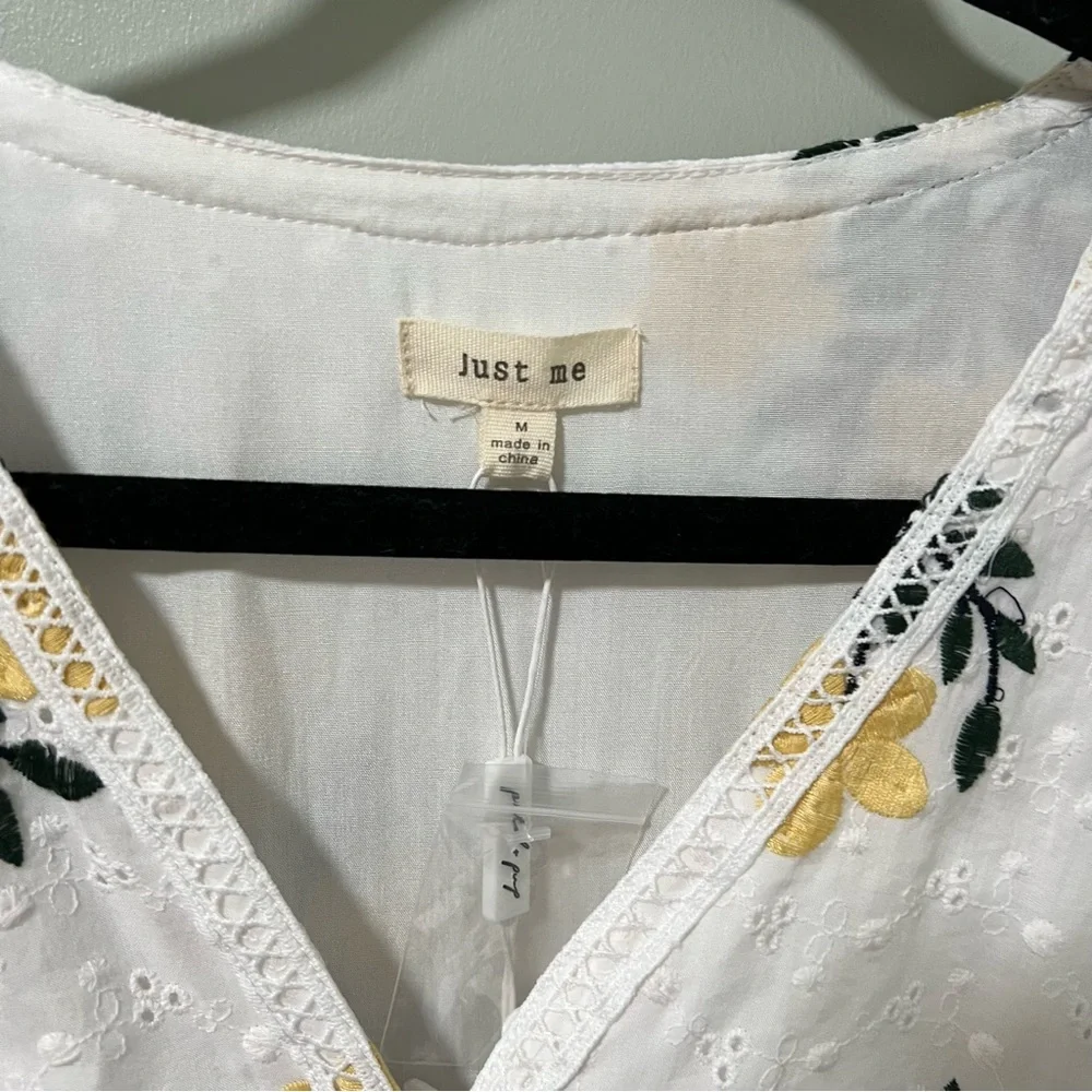 NWT Petal & Pup Yellow Floral Embroidered Midi Dress - Picture 5 of 10